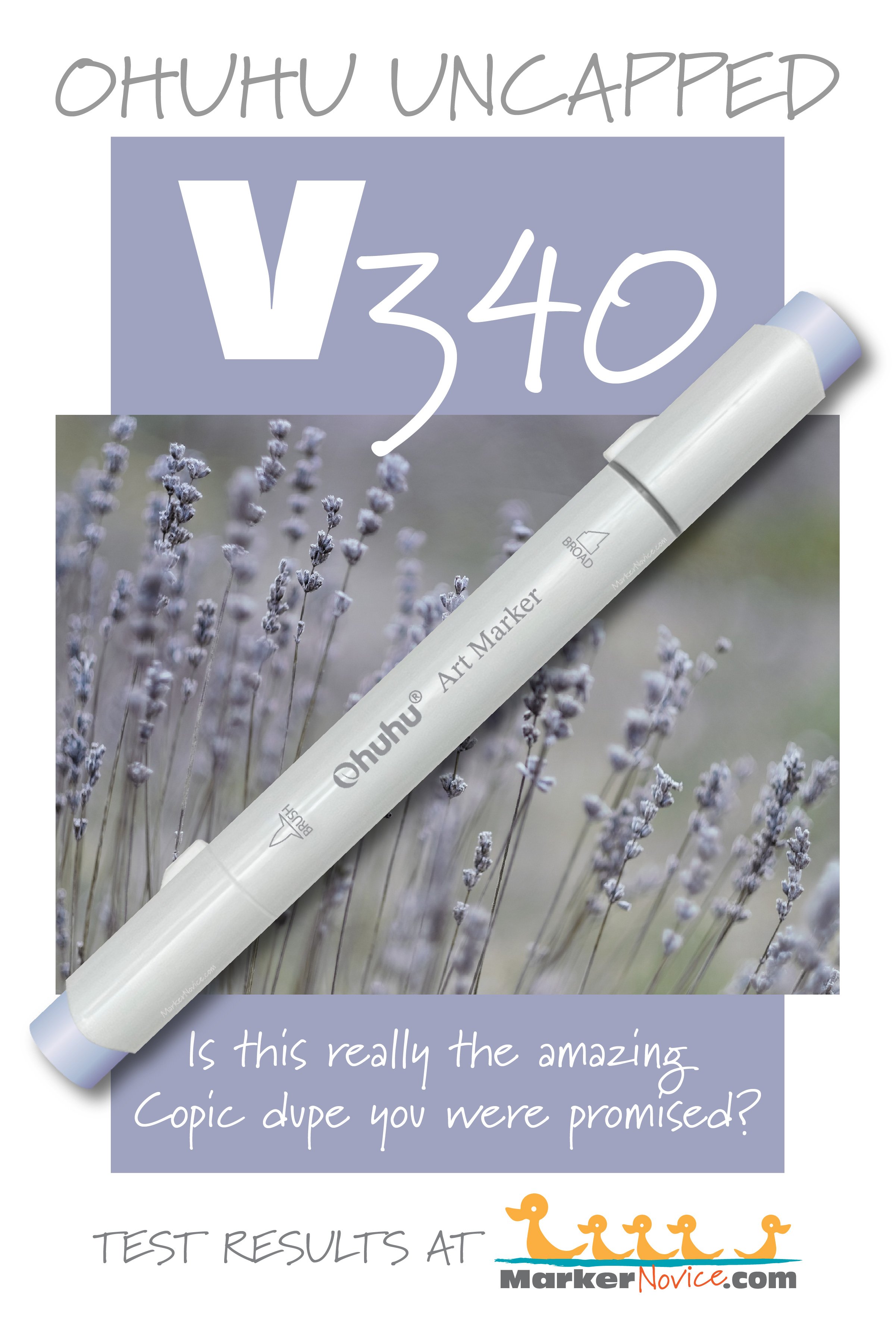 V340 Lavender Blue: Testing Ohuhu Markers for Lightfastness and